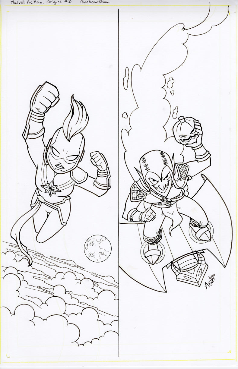 Original Art: Marvel Action Origins #2 Cover