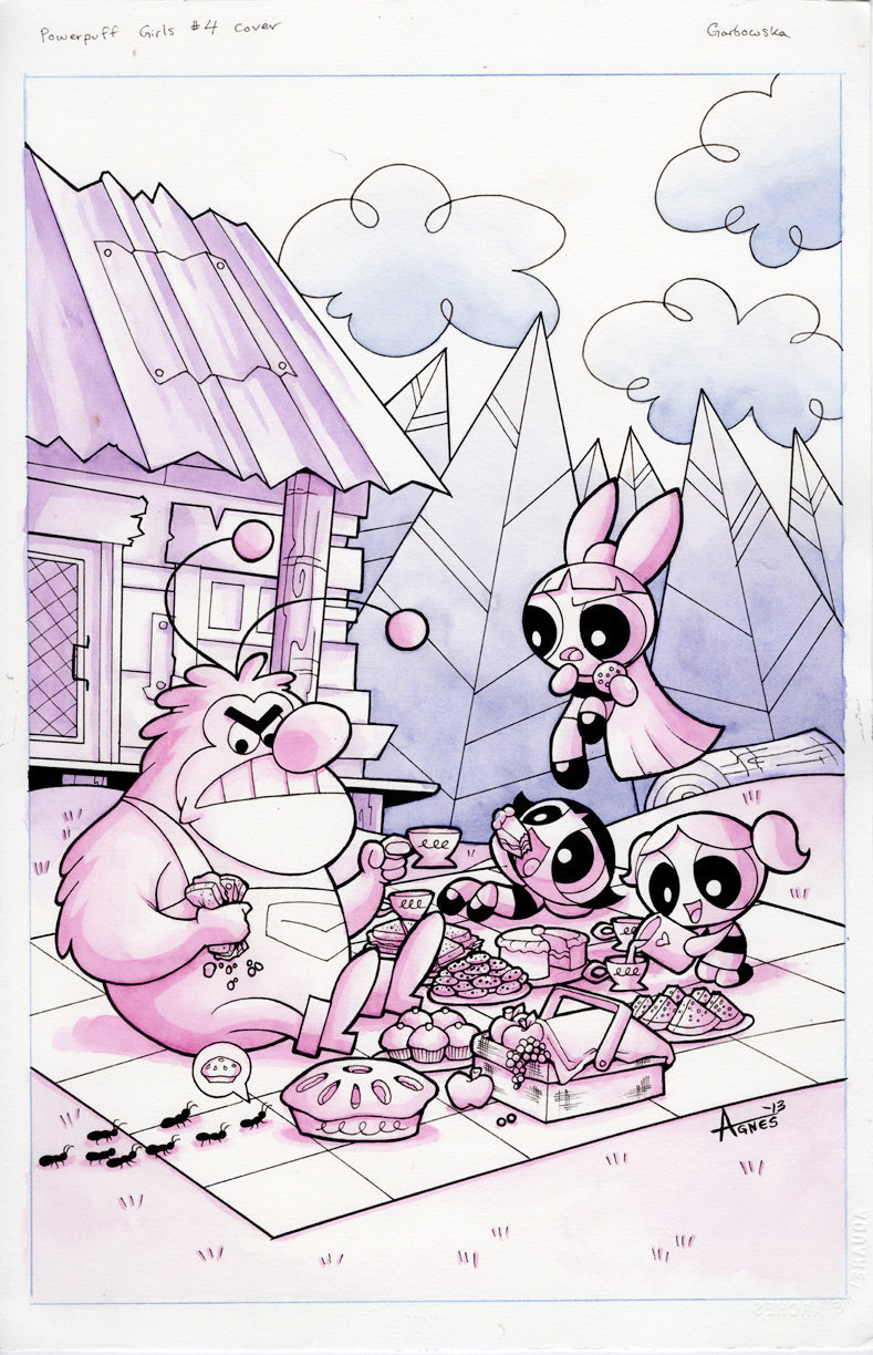 Original Art: Powerpuff Girls #4 Cover