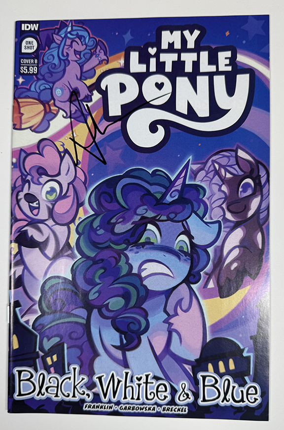 My Little Pony: Black, White, and Blue. One Shot issue. Cover B