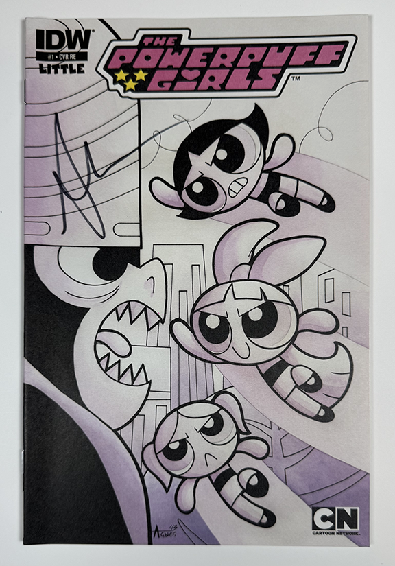 Jetpack and Larry's Comics Powerpuff Girls #1. CVR RE. Wrap around cover.