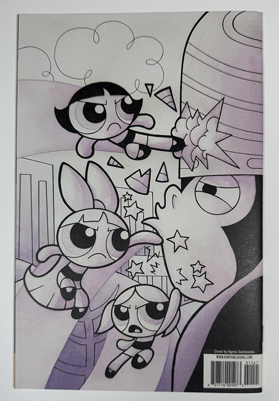 Jetpack and Larry's Comics Powerpuff Girls #1. CVR RE. Wrap around cover.