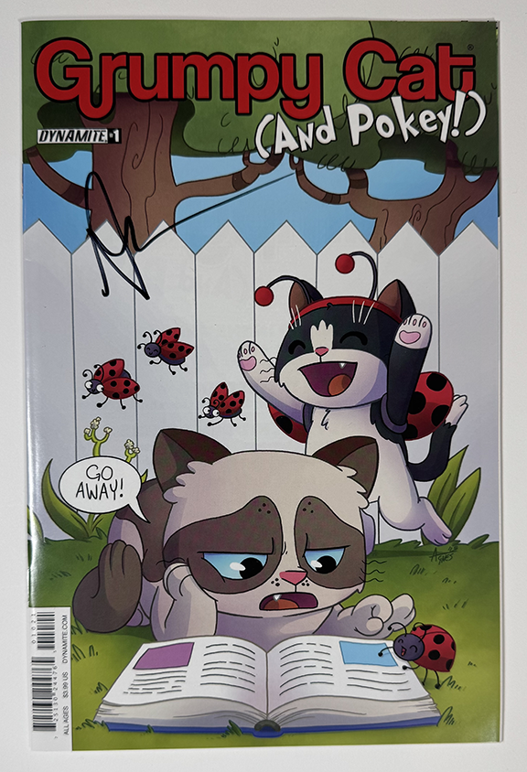 Grumpy Cat and Pokey! #1. Cover B.