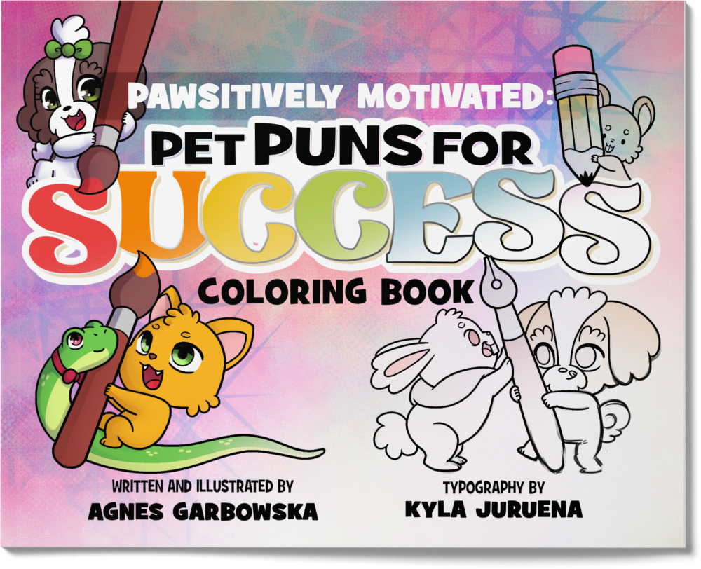 Pawsitivity Motivated: Coloring Book