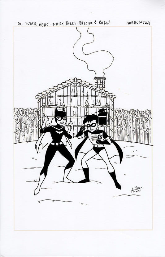 Original Art: DC Fairy Tales - Batgirl & Robin