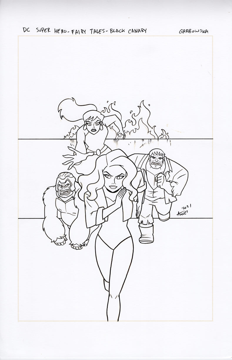 Original Art: DC Fairy Tales - Black Canary