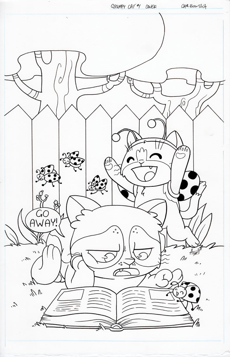 Original Art: Grumpy Cat #1 Cover