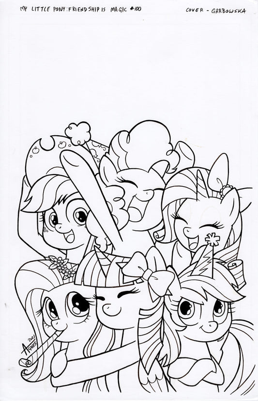 Original Art: MLP Friendship is Magic #100 Cover
