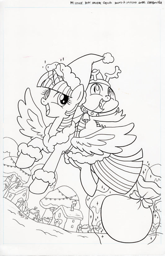 Original Art: MLP Holiday Special Cover (BAM)