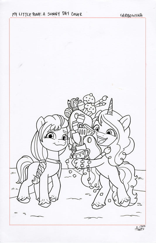 Original Art: MLP A Sunny Day Cover