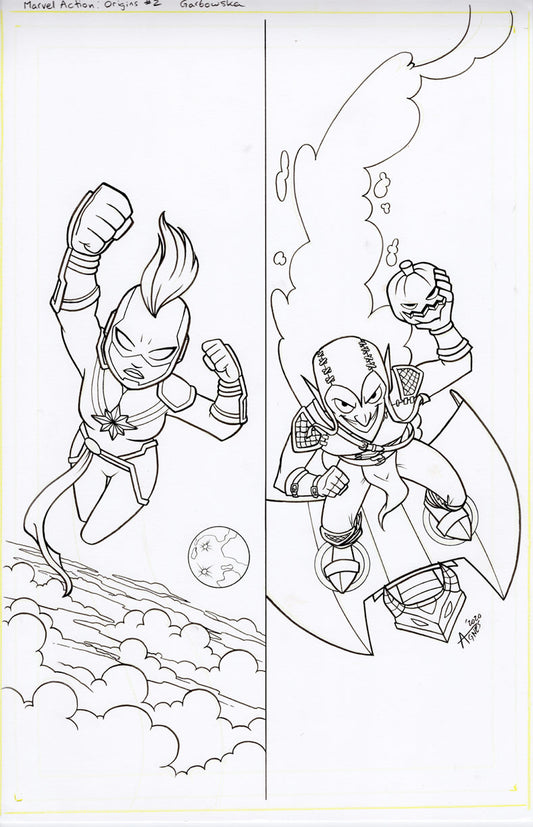 Original Art: Marvel Action Origins #2 Cover