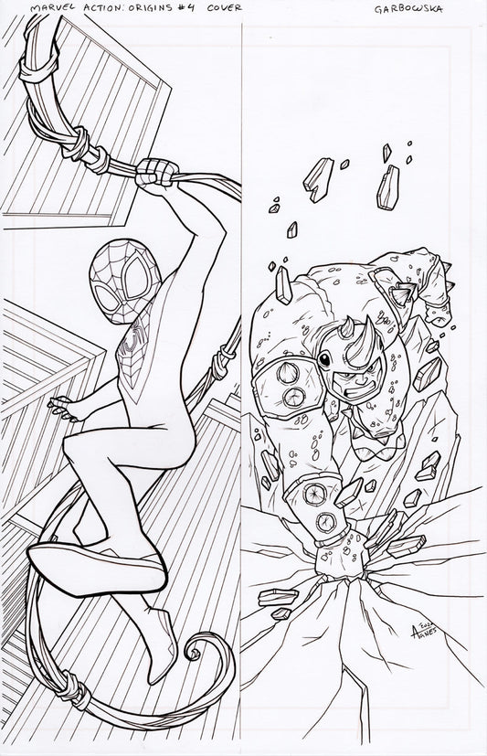 Original Art: Marvel Action Origins #4 Cover