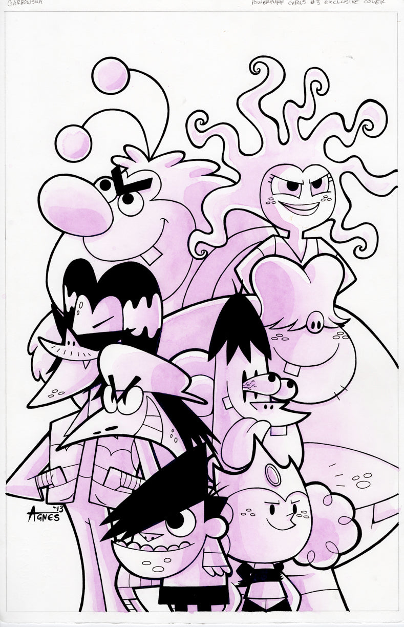 Original Art: Powerpuff Girls #3 Exclusive Cover