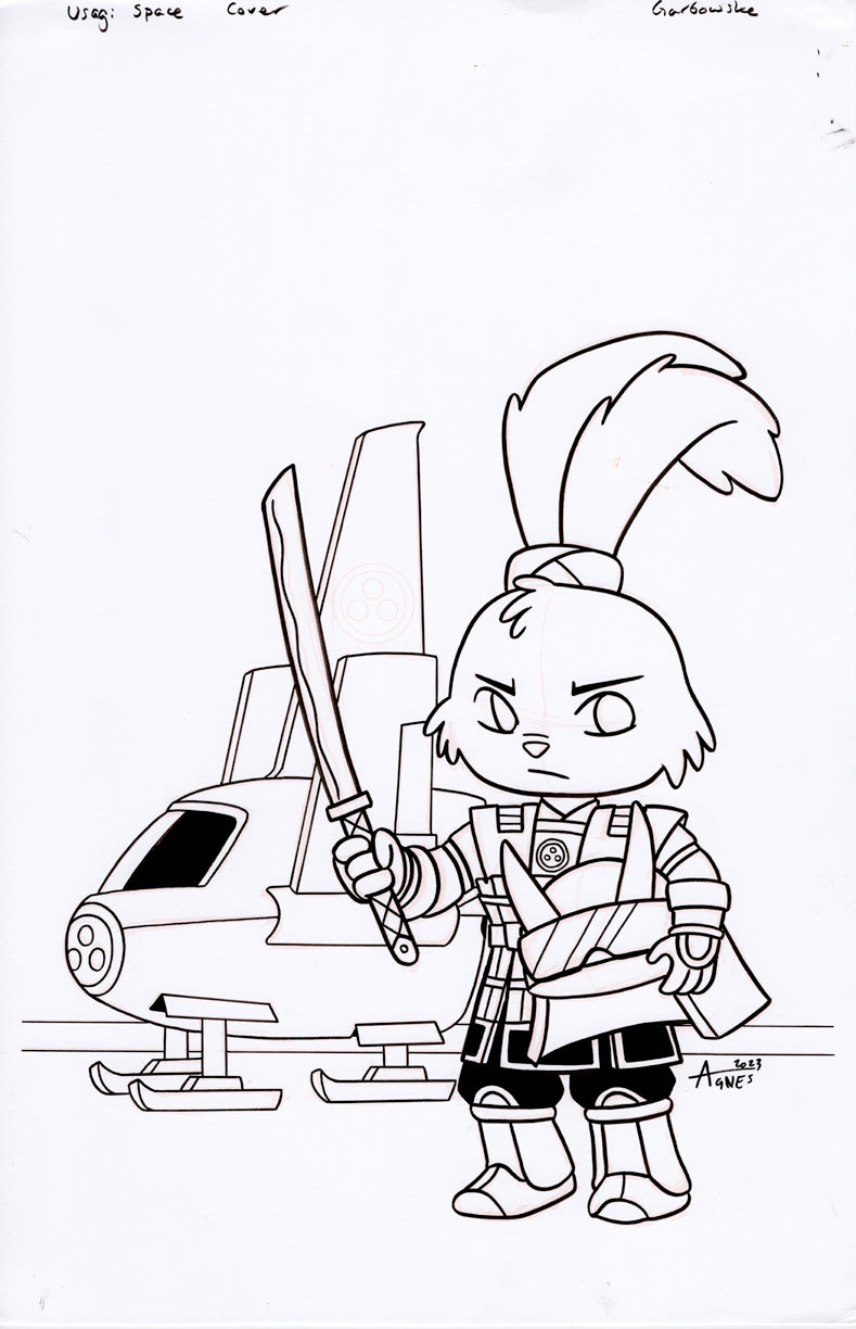 Original Art: Space Usagi Cover