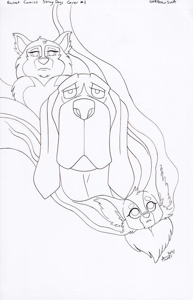 Original Art: Stray Dogs #1 Cover (Rocket Comics)