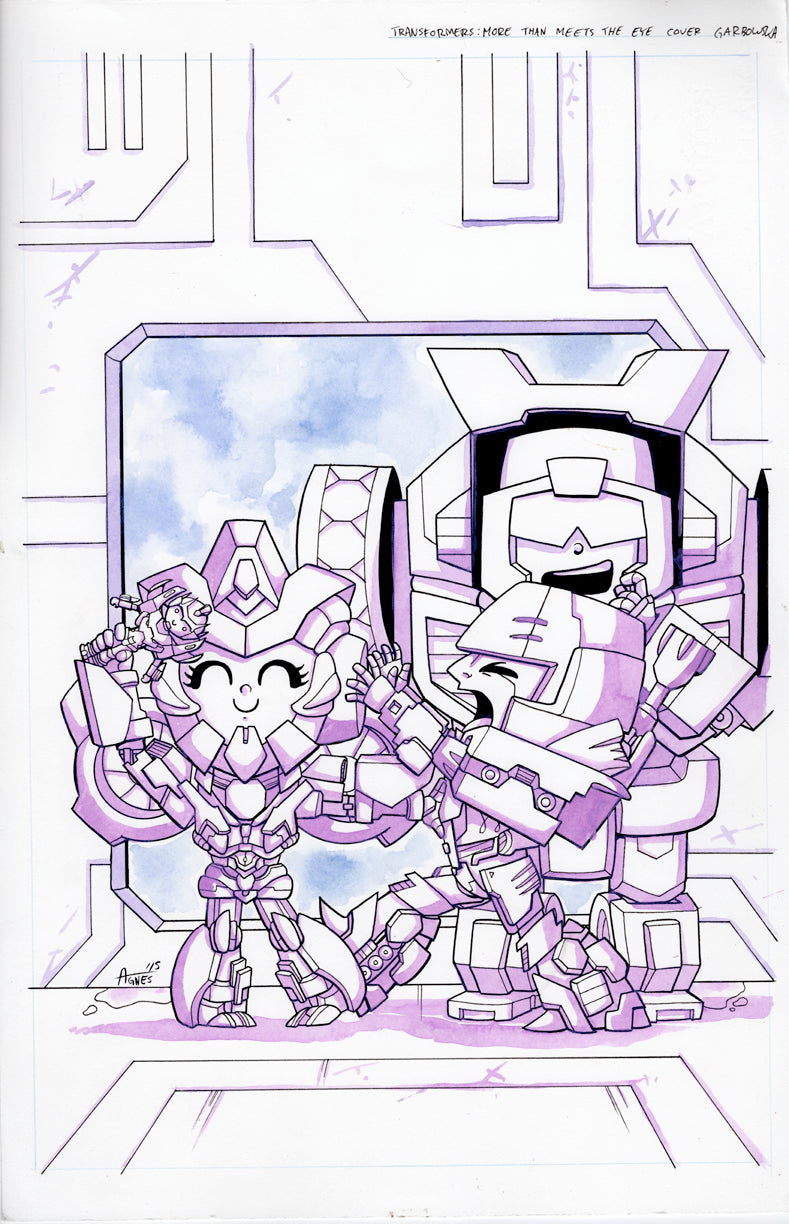 Original Art: Transformers MTMTE Cover