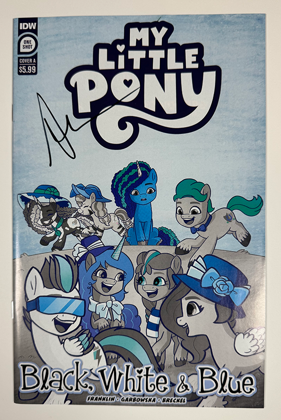 My Little Pony: Black, White, and Blue. One Shot issue. Cover A
