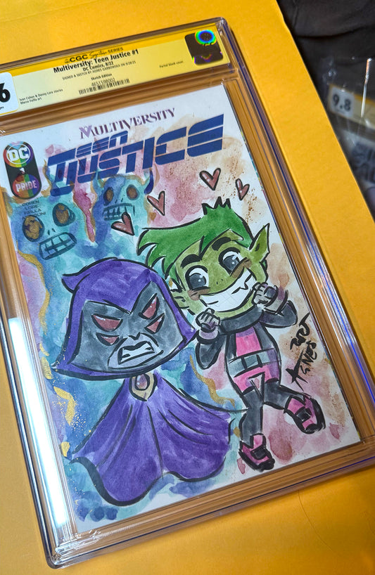 CGC Grade 9.6 Raven and Beast Boy