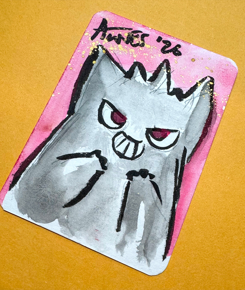 Gengar Pink Background