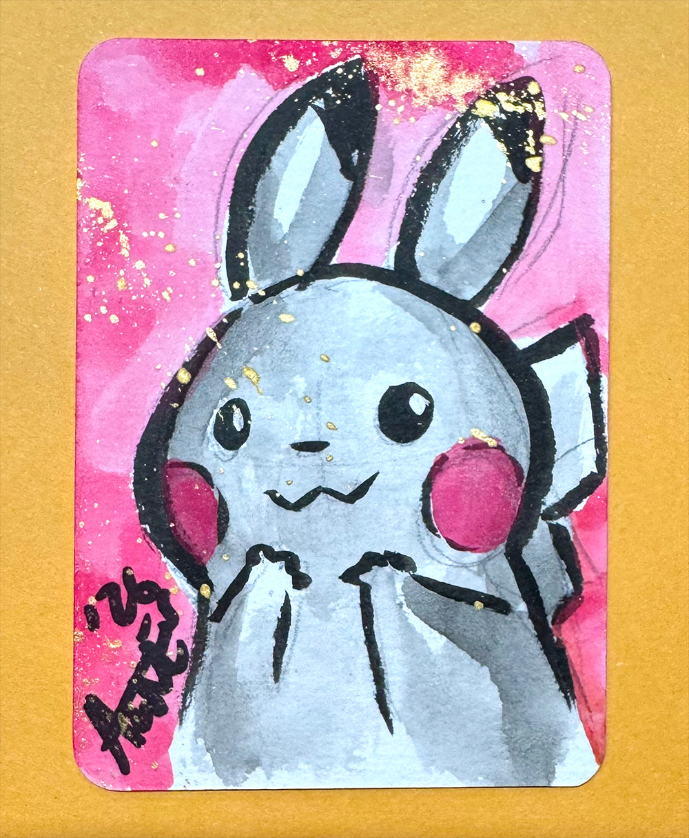 Pikachu Pink Background