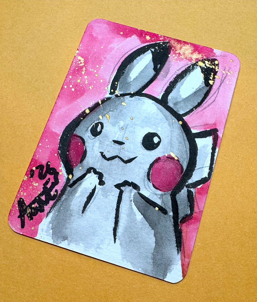 Pikachu Pink Background