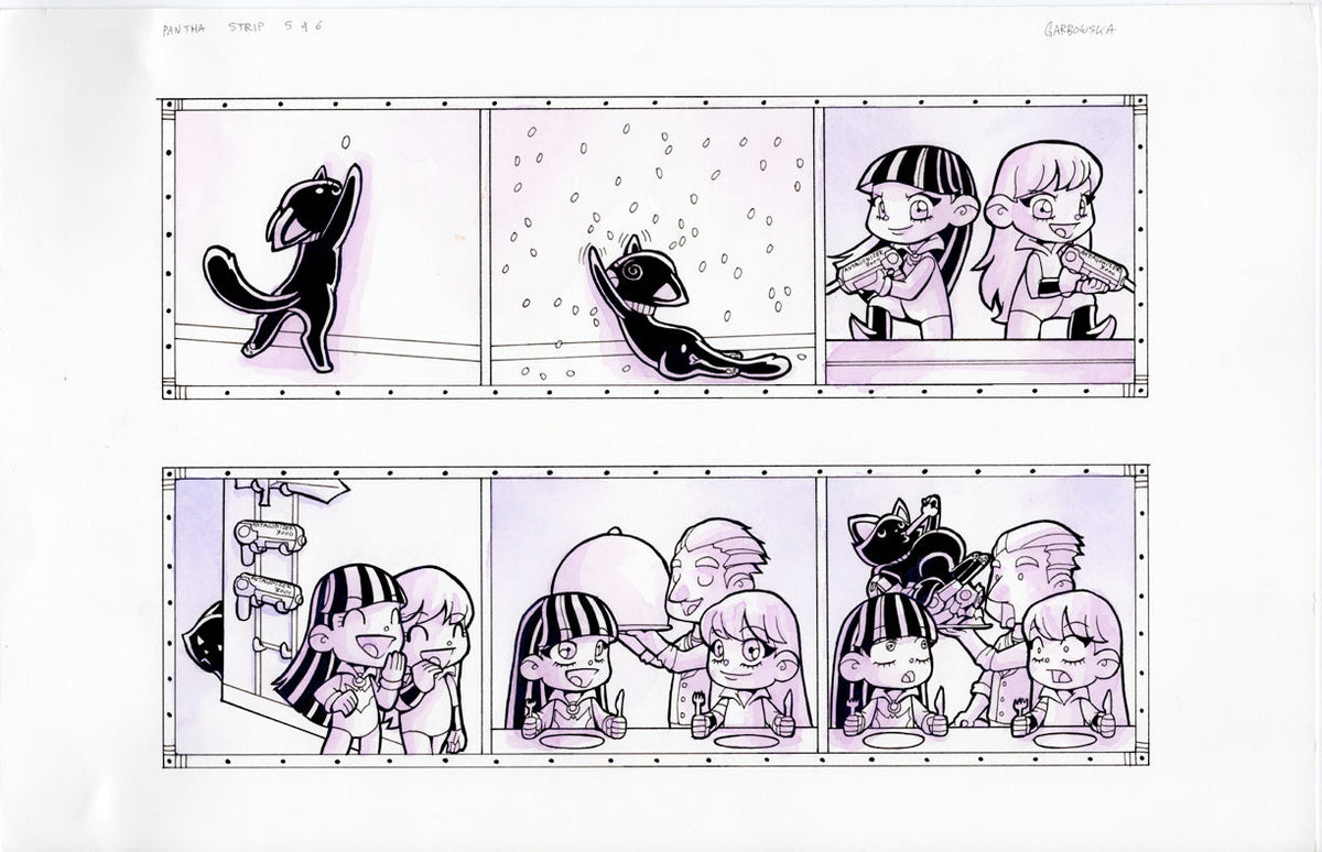 Original Art: Vampirella Pantha Strip (Pg 5-6)